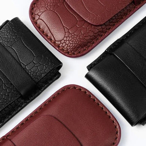 Étui En Cuir CROQ Noir-3-Le Remontoir Montre