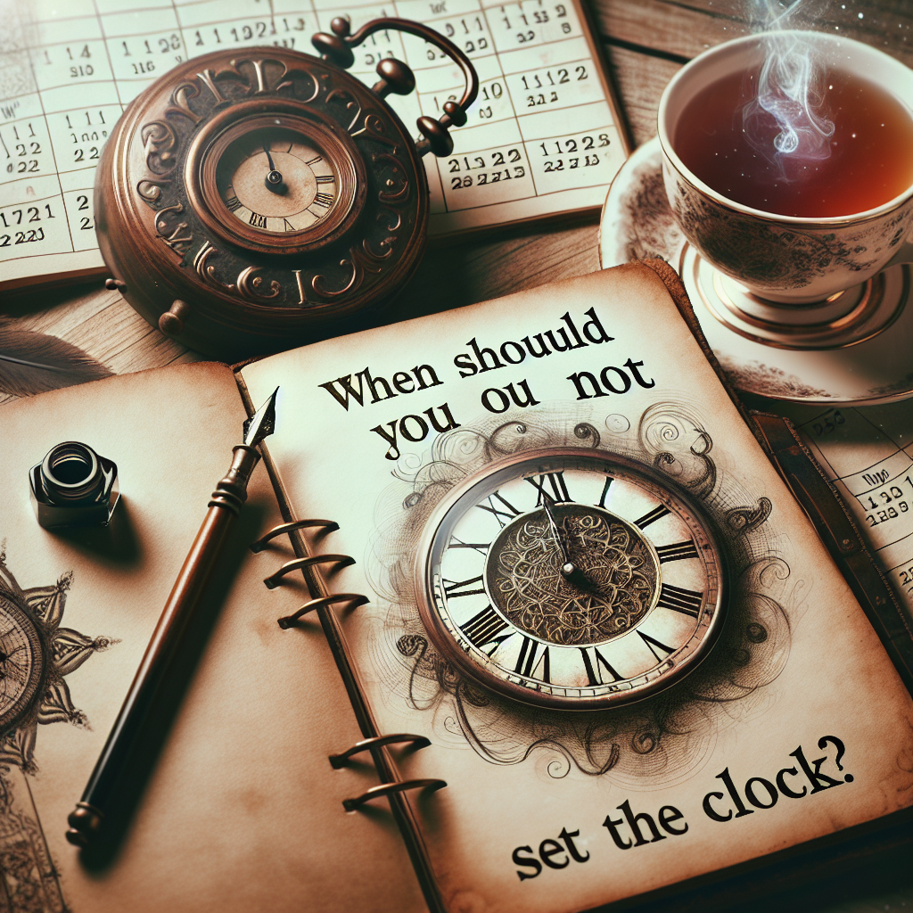 image article de blog Wann darf man die Uhr nicht stellen?