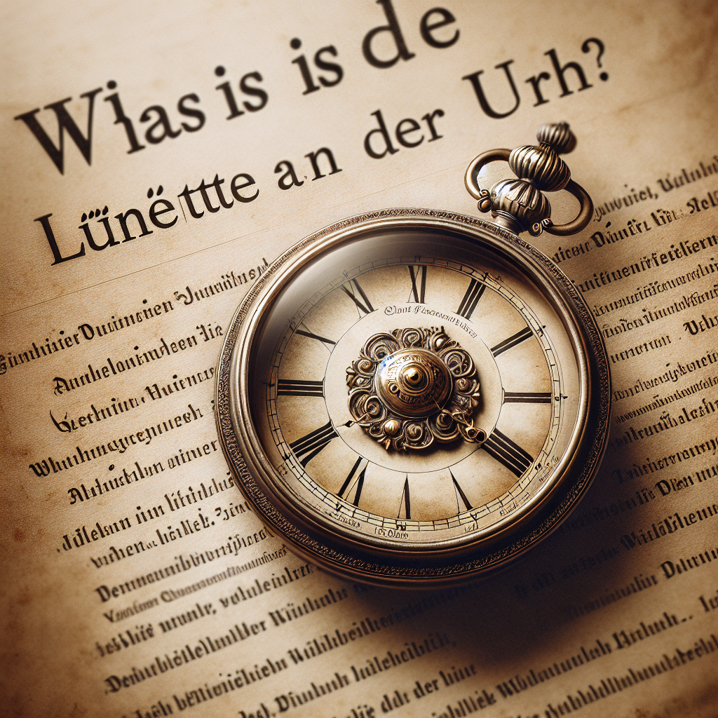 image article de blog Was ist die Lünette an der Uhr?