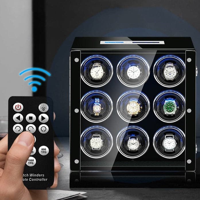 Remontoir Montre Premium Brun 6 Slots-2-Le Remontoir Montre