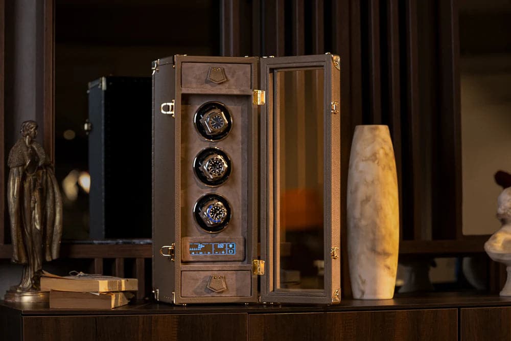 Remontoir Montre - Togo Beige-3-Le Remontoir Montre