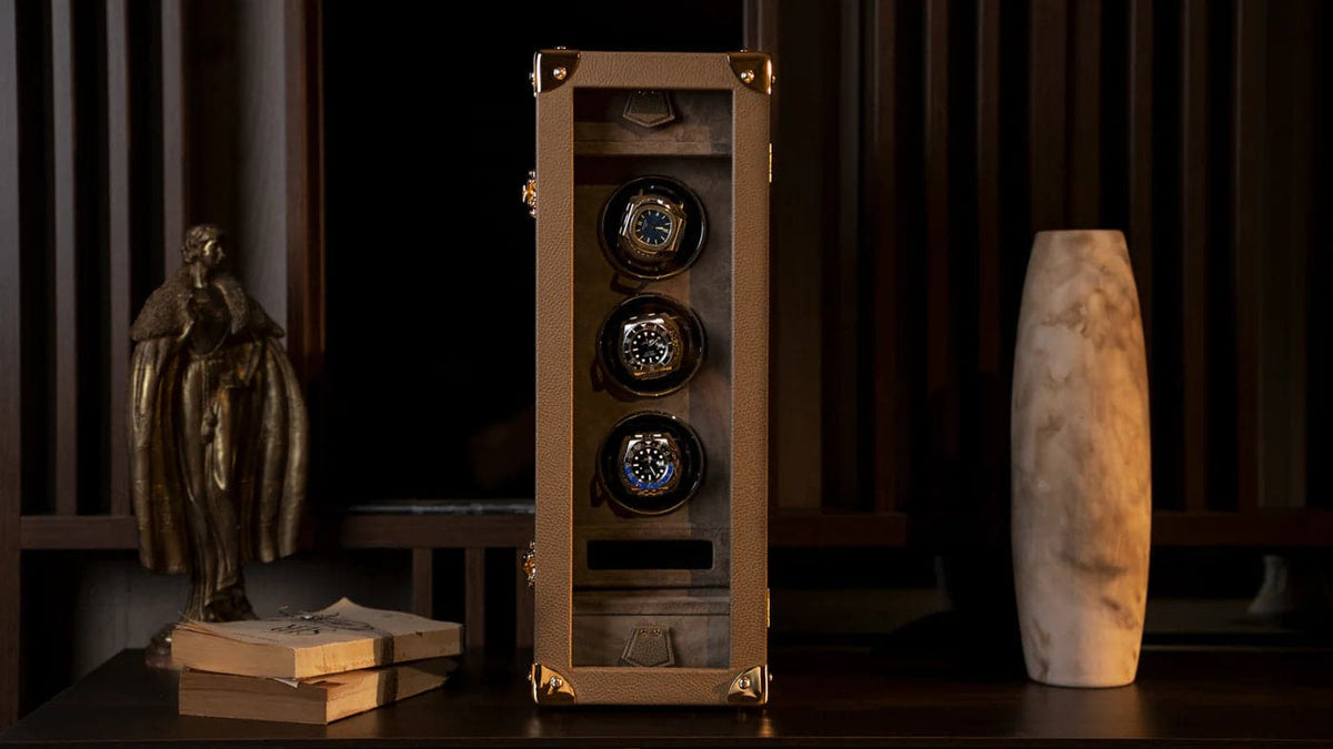 Remontoir Montre - Togo Beige-7-Le Remontoir Montre