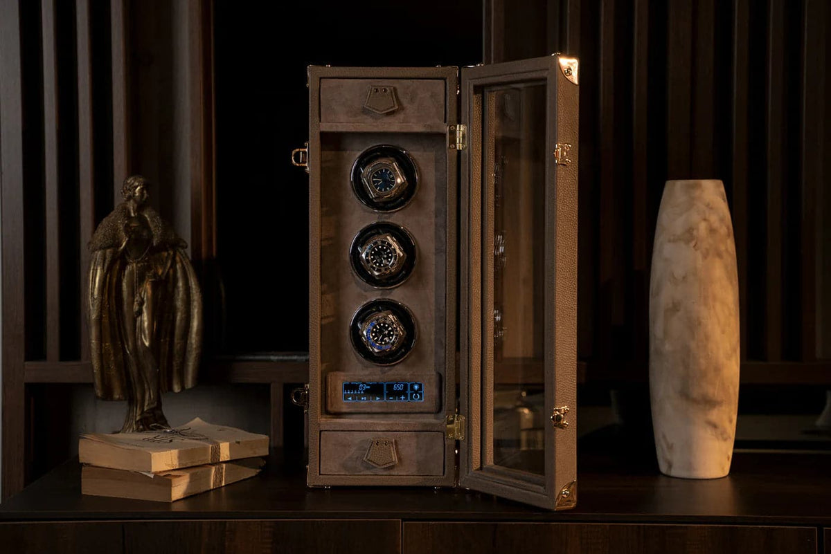 Remontoir Montre - Togo Beige-9-Le Remontoir Montre